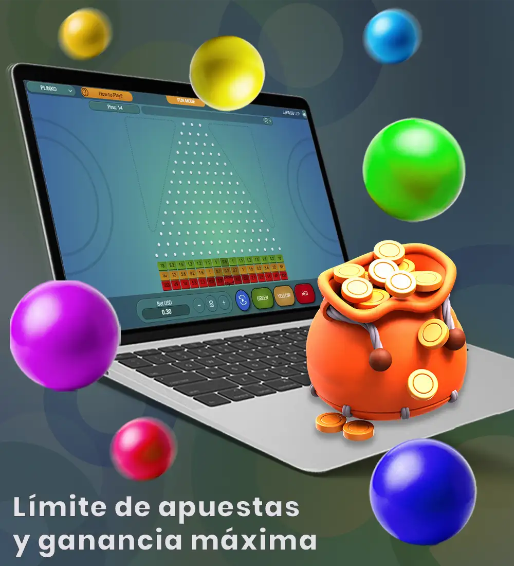 ¿Cuáles son los límites de apuesta y las ganancias máximas en Plinko?