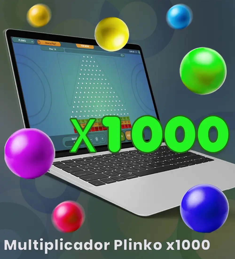 Información sobre el multiplicador Plinko x1000